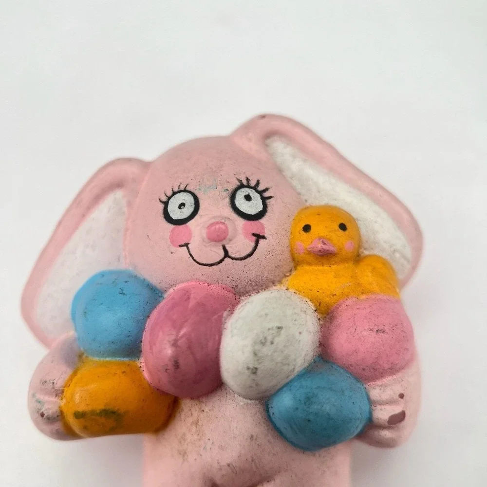 Vintage VTG S. Lehman Easter Unlimited 4024 Plastic Easter Bunny Religious Retro